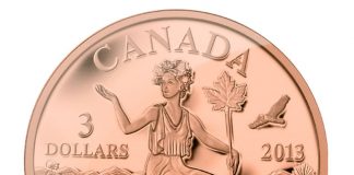 Miss Canada Allegory in Gold, Silver and Bronze Coins Miss Canada Allegory Bronze Coin