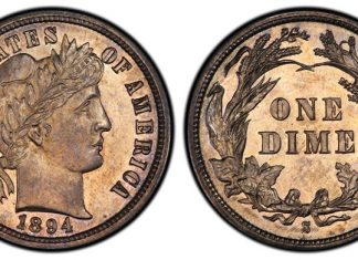 Legend Numismatics Acquires 1894-S Barber Dime for $2M+ 1894-S Proof Barber Dime
