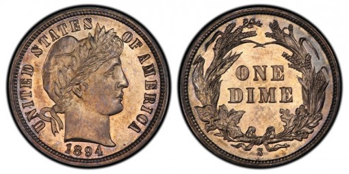 1894-S Proof Barber Dime
