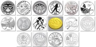 Baseball Coin Designs Down to 16 Finalists 2014 Baseball Coin Designs - Obverse Finalists