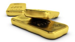 Gold Notches Biggest Weekly Gain Since 2011, US Bullion Coins Mixed 3 gold bars