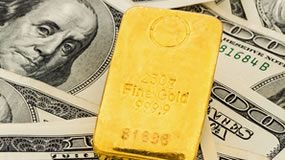 Gold and Silver Prices Reverse, On Target for Weekly Gain Gold Bar and US $100s