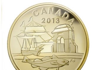 2013 Canadian Coins Celebrate 300th Anniversary of Louisbourg 2013 300th Anniversary of Louisbourg Gold Coin