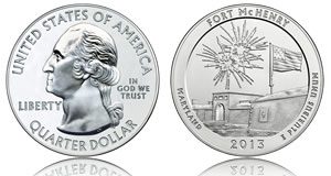 Silver Hits 4-Month High, Fort McHenry 5 Oz Bullion Coins Debut 2013 Fort McHenry Five Ounce Silver Bullion Coin
