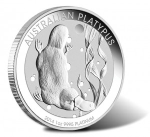 2014 Australian Platypus Platinum Bullion Coin