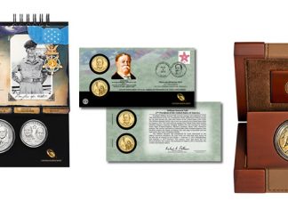 5-Star Collection, Taft $1s and Reverse Proof Buffalo Start August 5-Star Generals Collection, Taft $1 Coin Cover, 2013 Reverse Proof Buffalo Gold