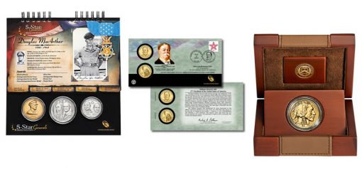 5-Star Generals Collection, Taft $1 Coin Cover, 2013 Reverse Proof Buffalo Gold