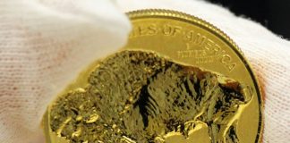 2013 Reverse Proof Gold Buffalo, Sales Hit 12,630 in 30 Minutes Reverse or Tails Side of 2013-W $50 Reverse Proof Gold Buffalo
