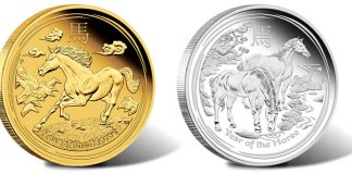 Australian Lunar 2014 Year of the Horse Proof Coins Australian Lunar 2014 Year of the Horse Gold and Silver Proof Coins