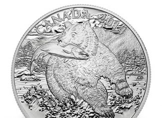 Canadian 2014 $100 Grizzly Silver Coin for $100 Canadian 2014 $100 Grizzly Silver Coin