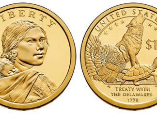 2014 Native American $1 Dollar Design Image 2012 Native American $1 Dollar Coin