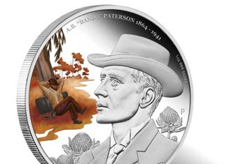 Banjo Patterson Commemorated with 2014 Gold and Silver Coins 2013 A.B. Banjo Patterson 150th Anniversary 1 Ounce Silver Proof Coin