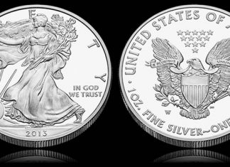 US Mint Sales: Core Products Slow 2013 Proof Silver Eagle