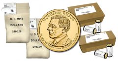 2013 Woodrow Wilson Presidential $1 Coins in Rolls, Bags and Boxes