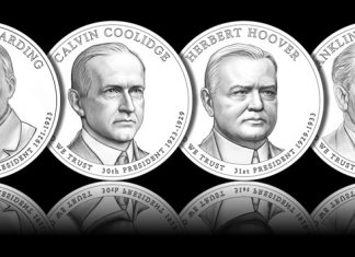 2014 Presidential $1 Coin Design Images 2014 Presidential $1 Coin Designs, Line Art Images
