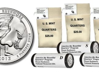 Mount Rushmore Quarter Bags and Rolls On Sale Bags and rolls of Mount Rushmore National Memorial Quarters