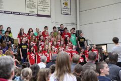 Custer school choir at Mount Rushmore Quarter Ceremony