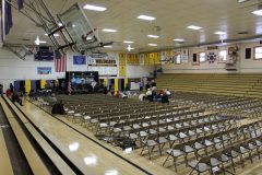 Gymnasium prior to Mount Rushmore Quarter Ceremony