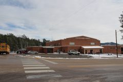 National Guard Armory in Custer by Custor Middle School, location of Mount Rushmore Quarter Ceremony