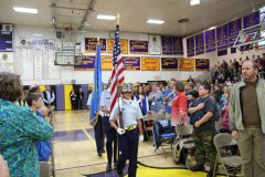 Presentation of the colors by the Civil Air Patrol Mount at Rushmore Quarter Ceremony