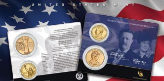 Theodore Roosevelt Presidential $1 Coin & Edith Roosevelt Medal Set Theodore Roosevelt Presidential $1 Coin & Edith Roosevelt Medal Set