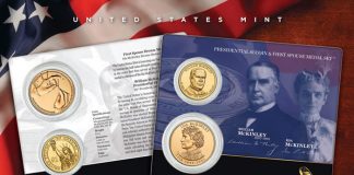 William McKinley Presidential $1 Coin & Ida McKinley Medal Set William McKinley Presidential $1 Coin & Ida McKinley Medal Set