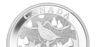 2013 Royal Canadian Mint Holiday-Themed Coins 2013 $10 A Partridge In A Pear Tree Fine Silver Coin