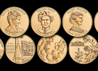 2013 First Spouse Bronze Five-Medal Set 2013 First Spouse Bronze Five-Medal Set