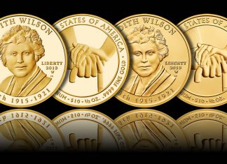 2013 Edith Wilson First Spouse Gold Coins Available 2013-W $10 Edith Wilson First Spouse Gold Coins