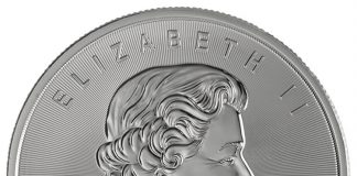 2014 Silver Maple Leaf Bullion Coins, New Security and Finish 2014 $5 Silver Maple Leaf Bullion Coin - Obverse