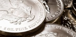 US Mint Bullion Coins Steady in November Sales Stacks of American Eagle silver bullion coins