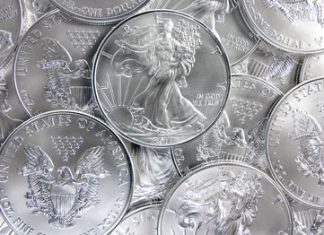 Gold, Silver Inch Up on Week; US Mint Silver Bullion Coins Jump U.S. Mint American Silver Eagle Bullion Coins