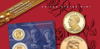 Woodrow Wilson Presidential $1 Coin & Ellen Wilson Medal Set Woodrow Wilson Presidential $1 Coin and Ellen Wilson Medal Set