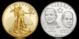 US Mint Sales: Updates and More Sold Out Products 2013-W $50 Proof Gold Eagle and 2013-D Uncirculated 5-Star Generals 50c