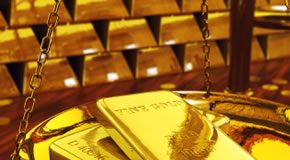 Gold, Silver and Platinum Down for Second Day gold bars and scale weighing gold bars