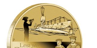 2014 Australian Gold and Silver Coins for February 2014 ANZAC Royal Australian Navy Submarine Service Coin