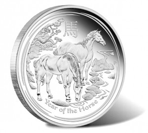 2014 Year of the Horse 5 oz Silver Proof Coin
