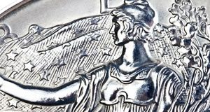 Gold Hits 4-Month High, US Mint 2014 Silver Eagles Tops 8.1M Close Up of Silver Eagle