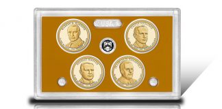 2014 Presidential $1 Coin Proof Set from SF Mint Lens and Dollars in 2014 Presidential $1 Coin Proof Set