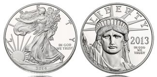 US Mint Sales: 2014 Proof Silver Eagle Recovers, Platinum Sells Out 2014 Proof Silver Eagle and 2013 Proof Platinum Eagle