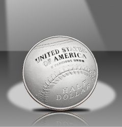 2014-S Proof 50c Clad National Baseball Hall of Fame Commemorative Coin (Reverse)