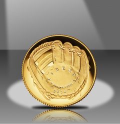 2014-W Proof $5 Gold National Baseball Hall of Fame Commemorative Gold