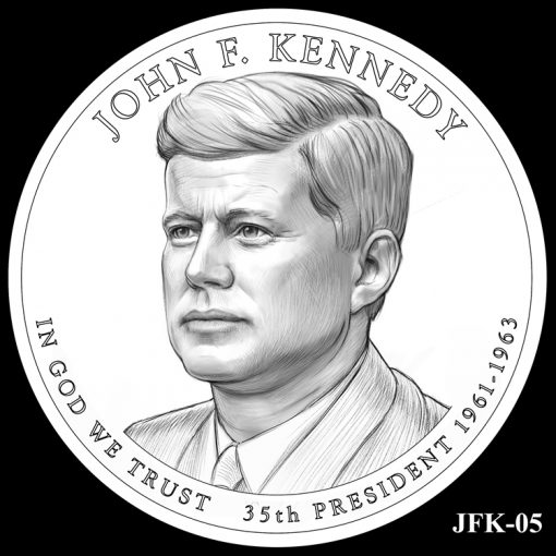 2015 Presidential $1 Coin Design Candidate JFK-05
