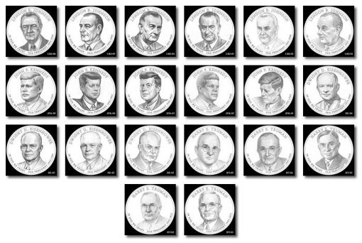 2015 Presidential $1 Coin Design Candidates