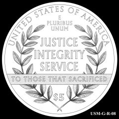 2015 US Marshals Service Commemorative Coin Design Candidate USM-G-R-08
