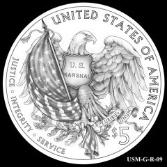 2015 US Marshals Service Commemorative Coin Design Candidate USM-G-R-09