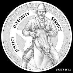 2015 US Marshals Service Commemorative Coin Design Candidate USM-S-R-02
