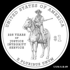 2015 US Marshals Service Commemorative Coin Design Candidate USM-S-R-09