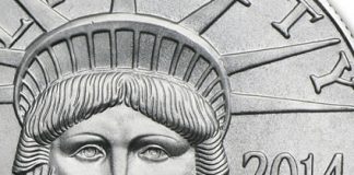 Gold, Silver Rally on Week; US Mint Eagle Bullion Coins Impress Section of 2014 Platinum Eagle
