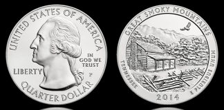 2014-P Great Smoky Mountains 5 Oz Silver Coin Nears Sellout 2014-P Great Smoky Mountains National Park 5 oz Silver Uncirculated Coin